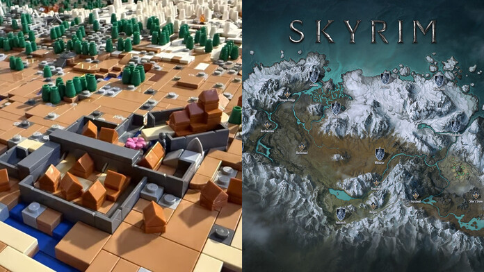 Mapa de Skyrim es recreado en Lego tras 2 años y medio de trabajo