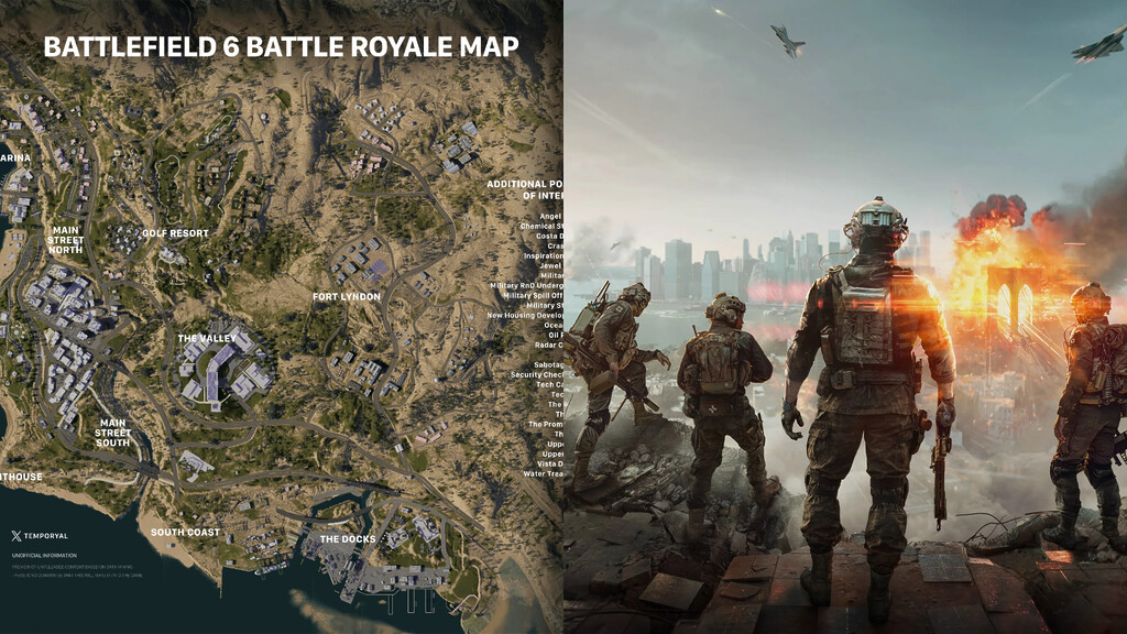 Mapa del Battle Royale de Battlefield 6 es filtrado