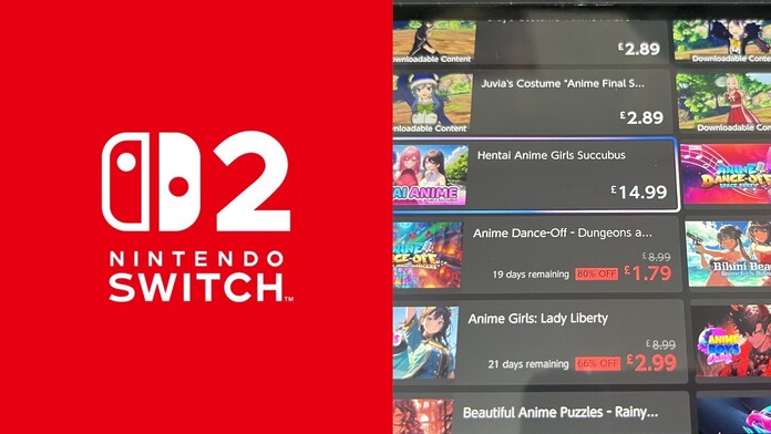 Nintendo elimina contenido sexual del eShop de Switch 2