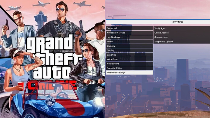 Filtrado Menú de verificación de edad para GTA Online
