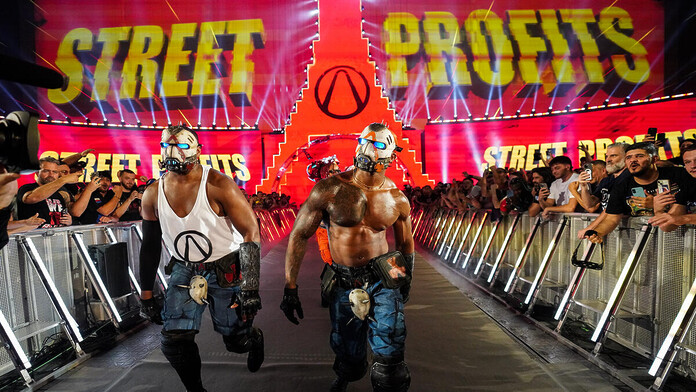 Street Profits se visten de Borderlands 4 en WWE Clash in Paris Street Profits se visten de Borderlands 4 en WWE Clash in Paris