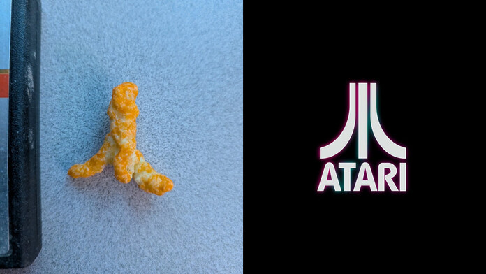 Venden Cheeto con forma del logo de Atari por $10,000