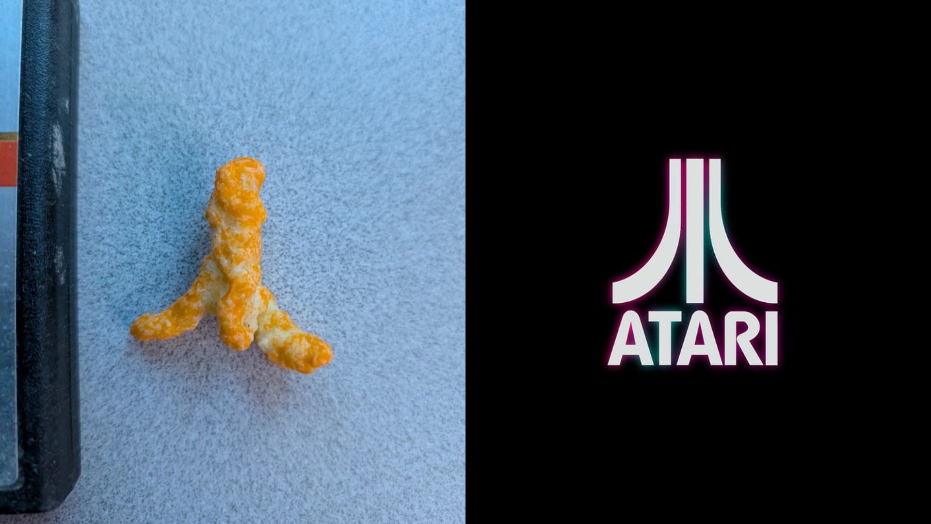 Venden Cheeto con forma del logo de Atari por $10,000