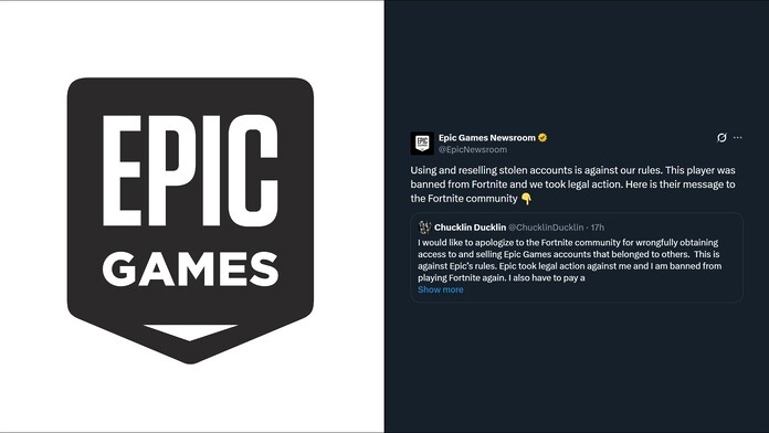 Epic Games demanda a vendedor y lo obliga a disculparse