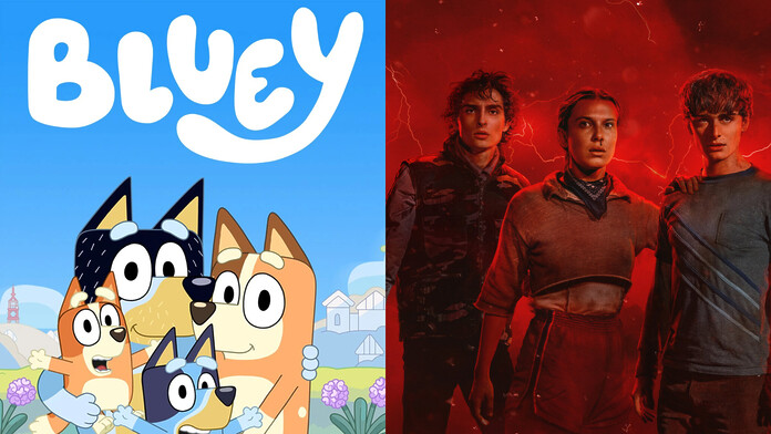Bluey derrotó a Stranger Things como la serie más vista de 2025