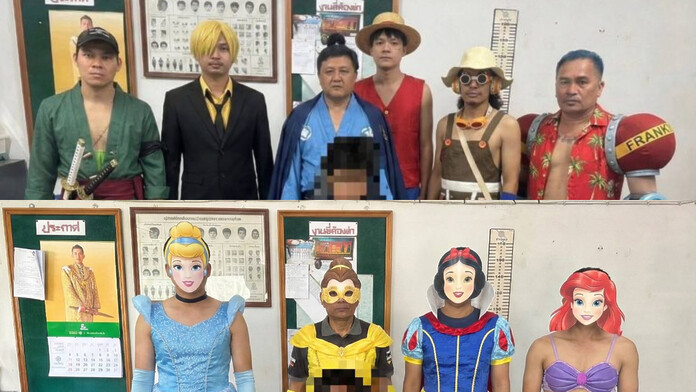 Criminales disfrazados de One Piece son arrestados en Tailandia