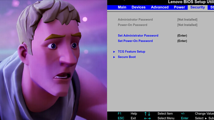 Fortnite ahora exige activar Secure Boot y TPM