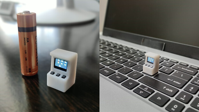 Construyen un arcade más pequeño que una pila AA