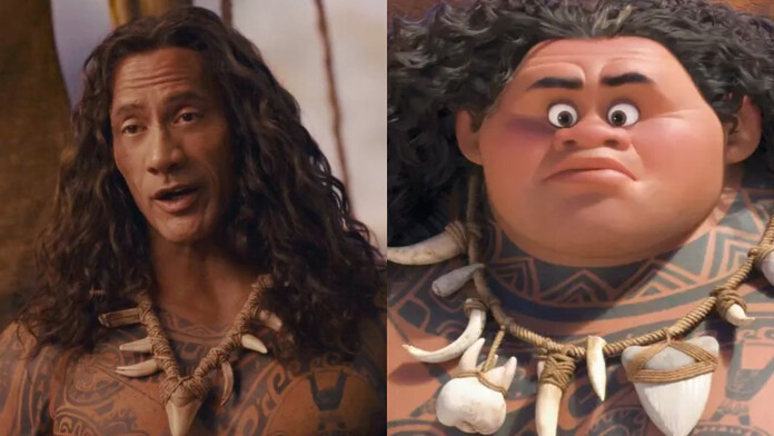 The Rock sufre burlas por su apariencia como Maui en Moana