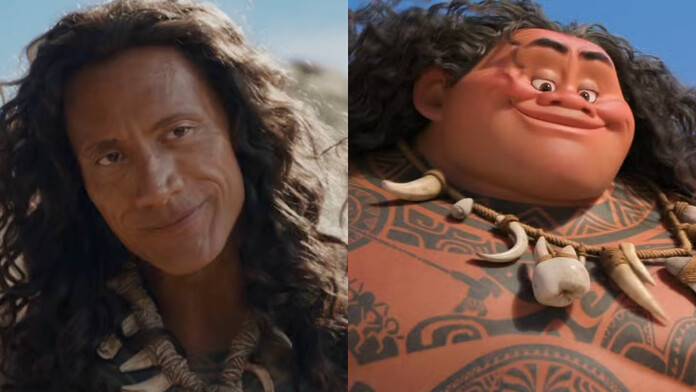 The Rock defiende la peluca de Maui en Moana