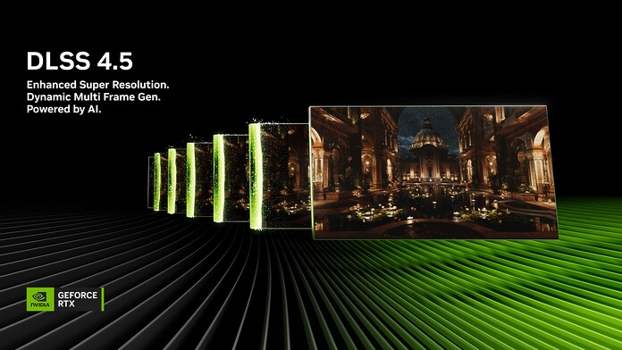 NVIDIA lanza DLSS 4.5 Dynamic Frame Generation, modo 6X y nuevos juegos compatibles