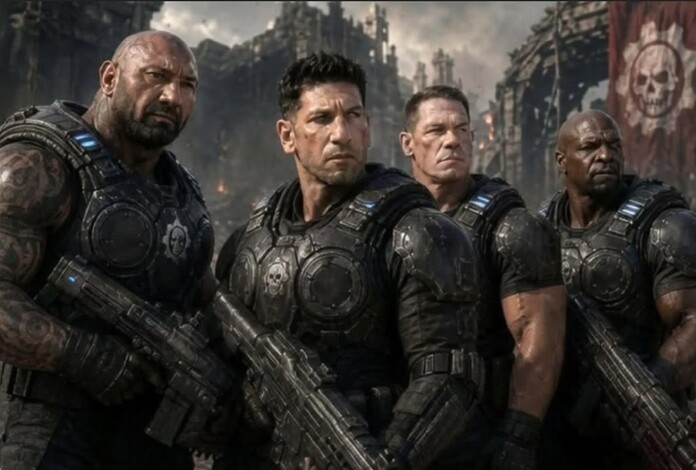 Fans de Gears of War quieren a Bautista, Crews, Cena y Bernthal en la película