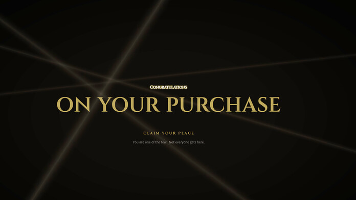 Congratulations On Your Purchase Congratulations On Your Purchase