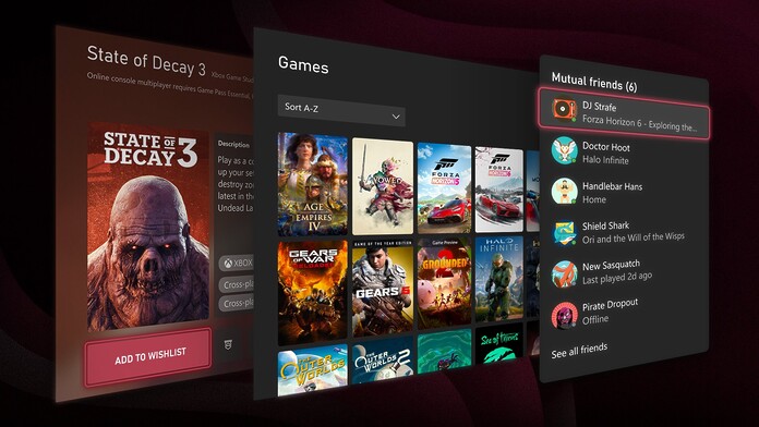 Xbox actualiza su interfaz y optimiza el ahorro energético