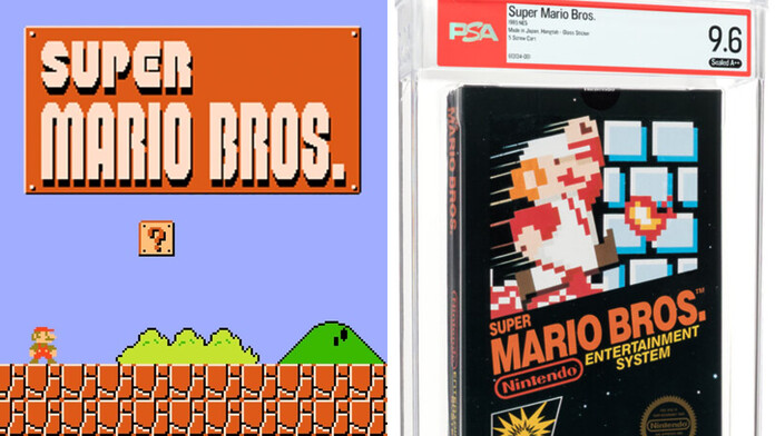 Venden un cartucho de Super Mario Bros. por $3 millones