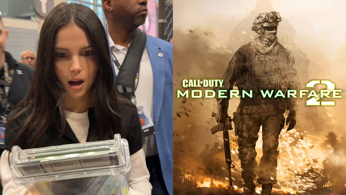 Fan regala a Inde Navarrette una edición rara de Modern Warfare 2 Fan regala a Inde Navarrette una edición rara de Modern Warfare 2