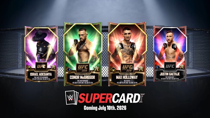 Los atletas de la UFC llegan a WWE SuperCard, GamersRD