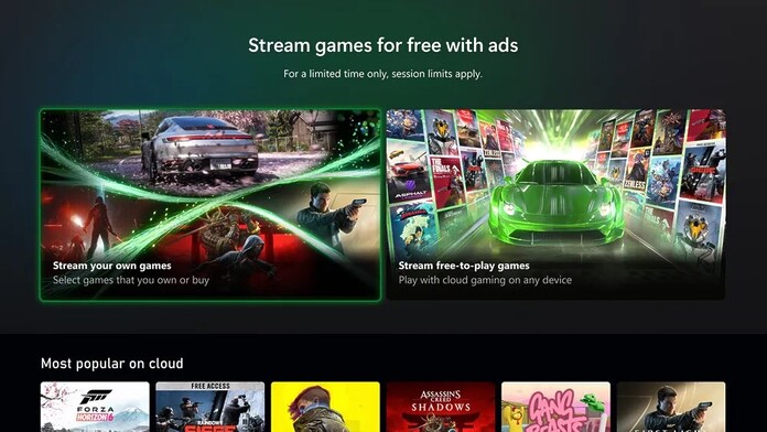 Xbox lanza su servicio de juego en la nube gratuito con anuncios