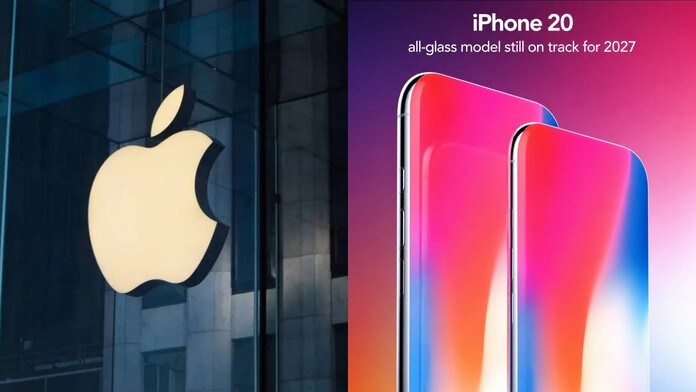 Apple lanzaría el iPhone 20 de cristal en 2027