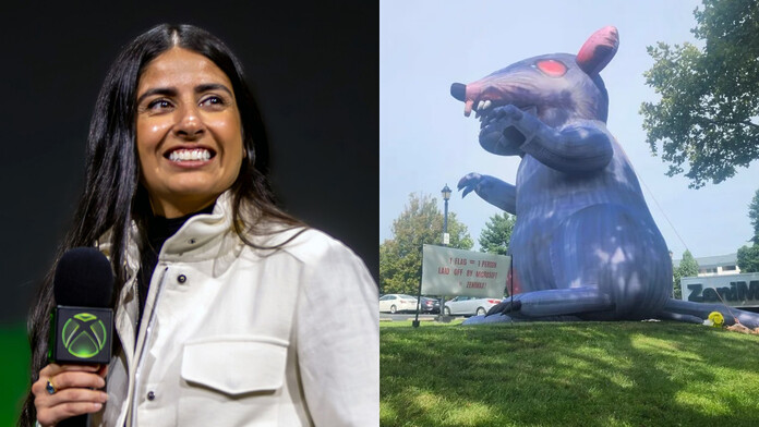 Empleados de Bethesda recibieron a Asha Sharma con una rata gigante