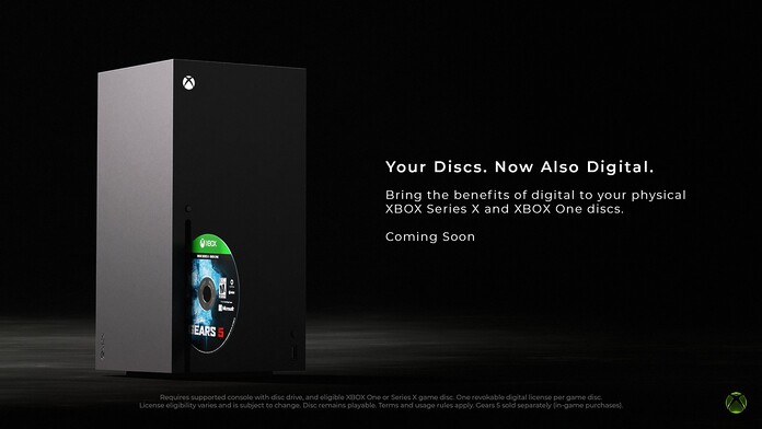 Microsoft confirma el programa Disc-to-Digital en Xbox