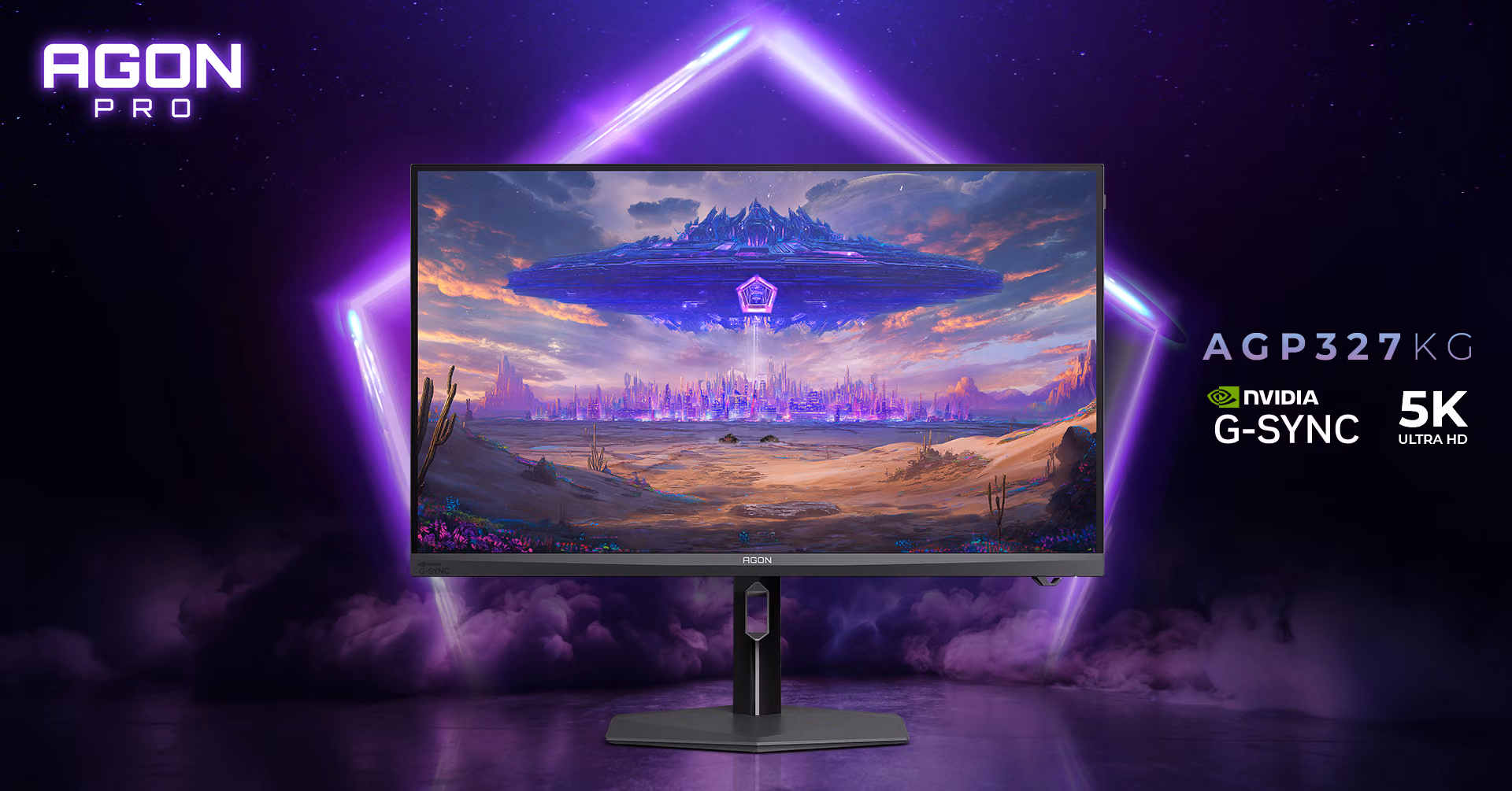 AOC presenta el AGON AGP327KG monitor gaming 5K con tecnología NVIDIA G-SYNC Pulsar