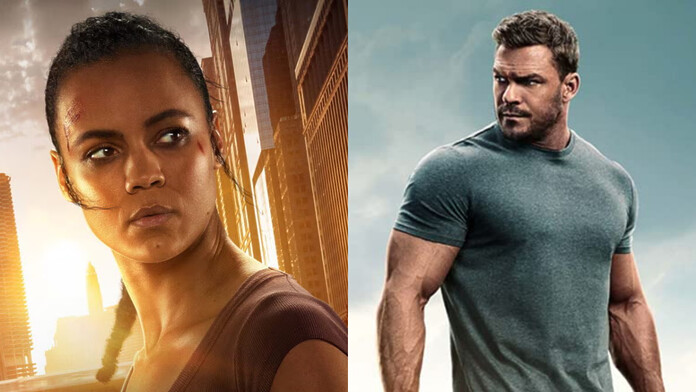 Maria Sten caracterizada como Frances Neagley junto a Reacher