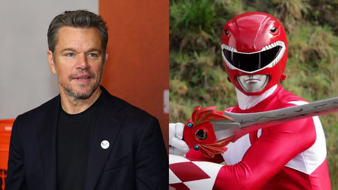 Matt Damon se viste como un Power Ranger para su próxima película