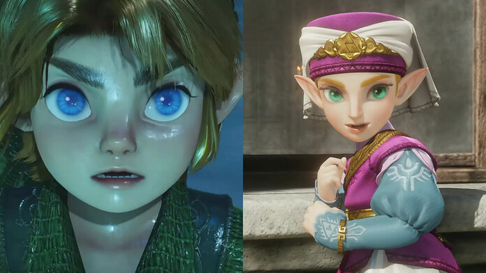 Remake de Ocarina of Time recibe críticas por los diseños de Link y Zelda