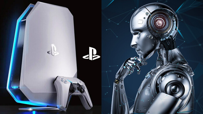 PlayStation 6 junto a una representación de la patente de Sony para diagnosticar fallos con inteligencia artificial