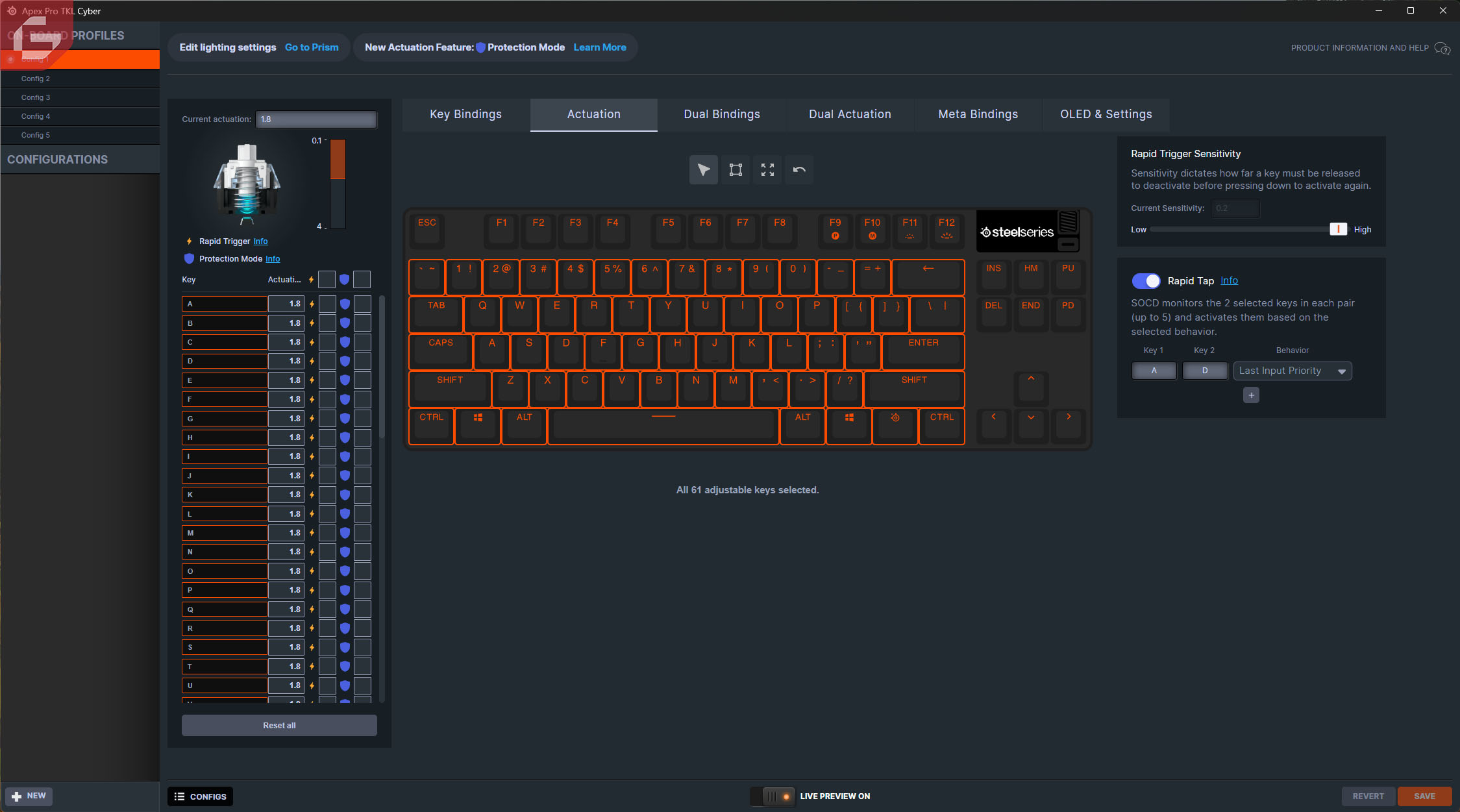 SteelSeries Apex Pro TKL Gen 3 LTD Cyber Review GamersRD9