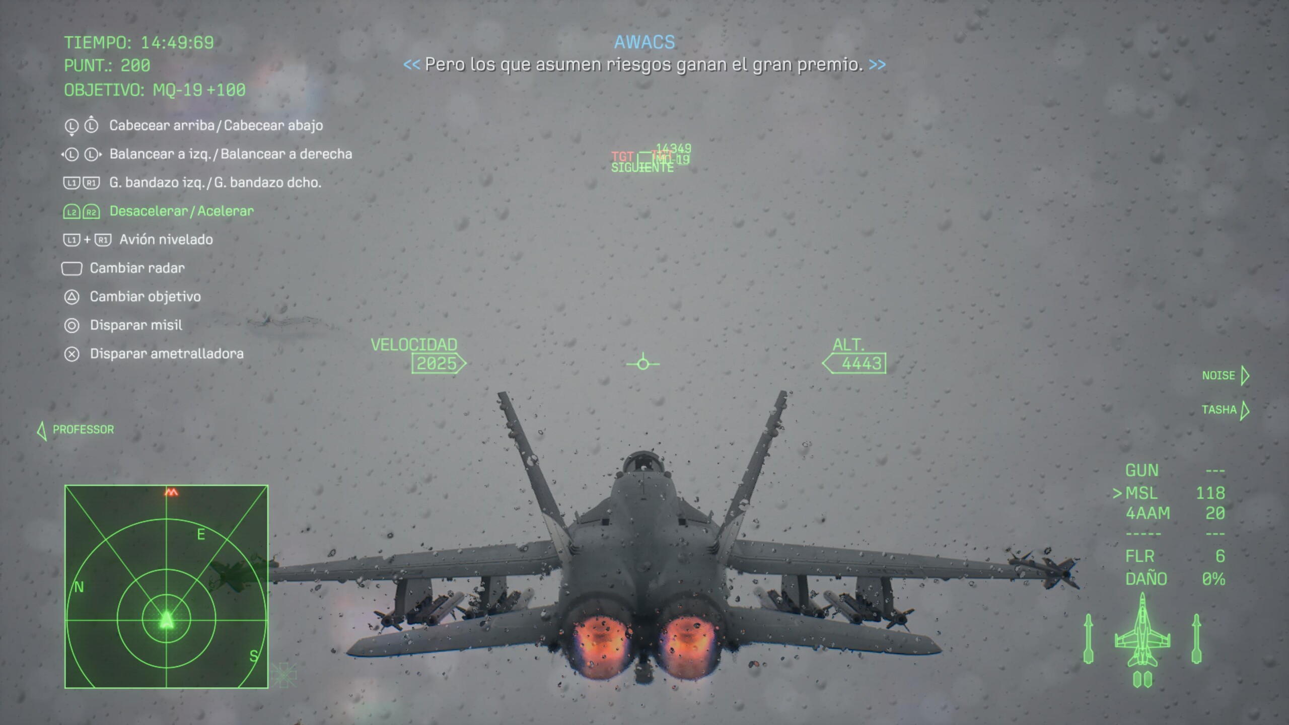 Atravesar una nube supone congelar los sistemas de la nave