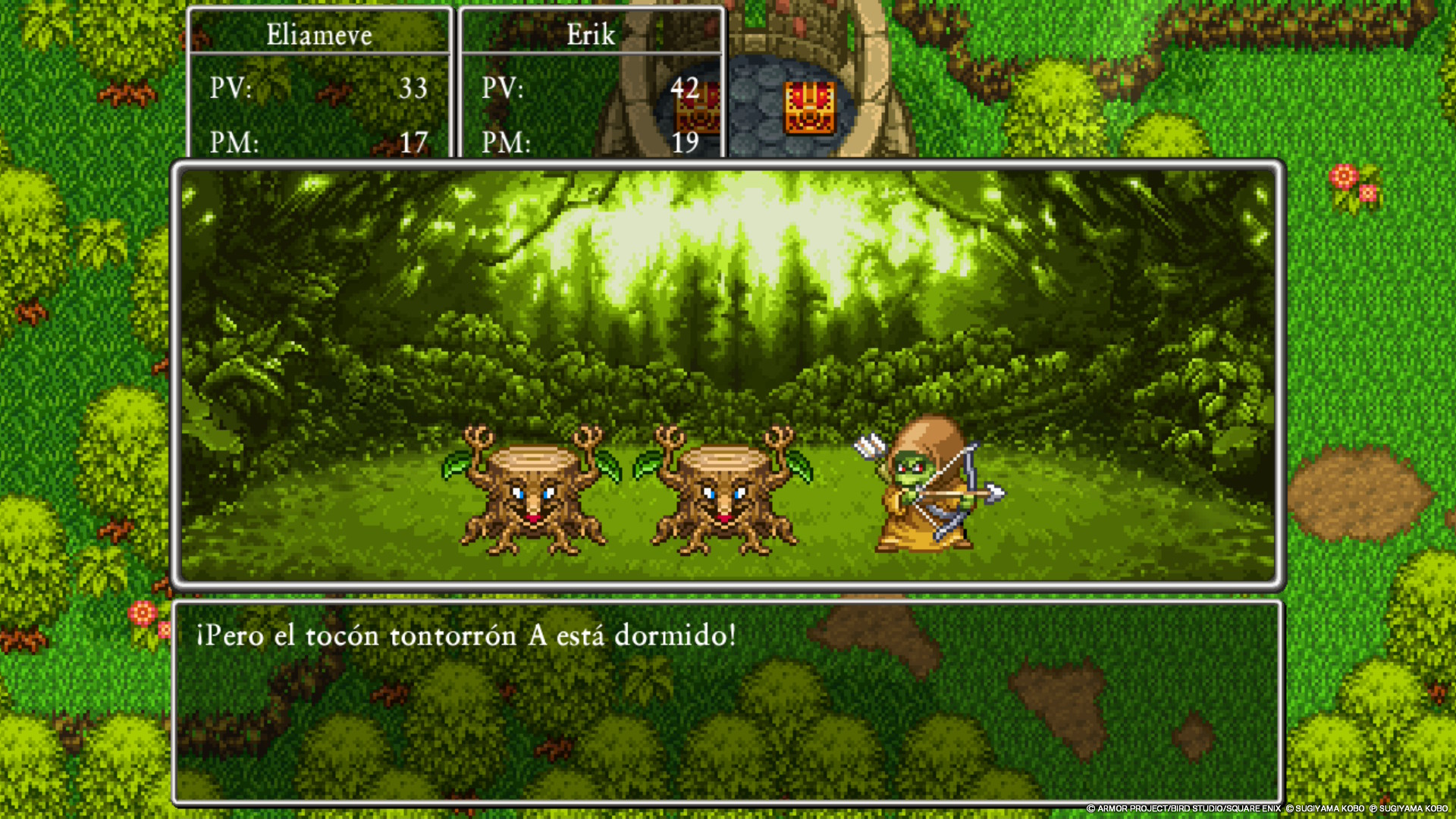 La banda sonora en el juego 2D, cambia en consecuencia.