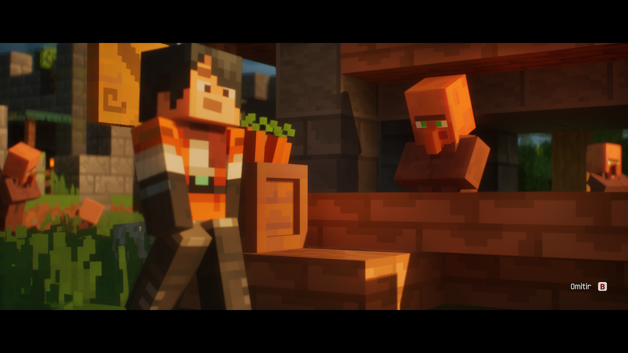 Minecraft Dungeons II mostrando una zona del Overworld