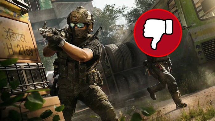 Soldados de Call of Duty Modern Warfare 4 en una partida multijugador junto al anuncio de su lanzamiento
