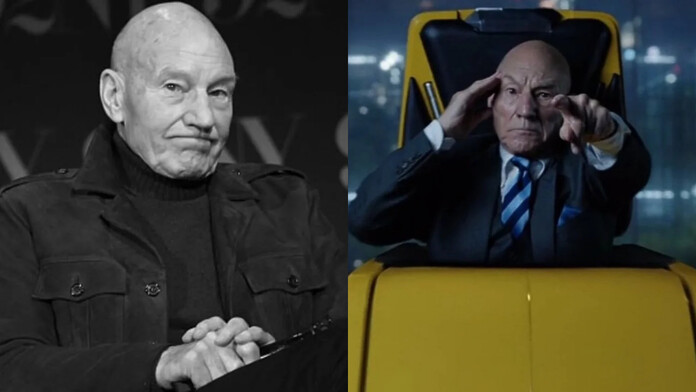 Retrato del actor británico Sir Patrick Stewart