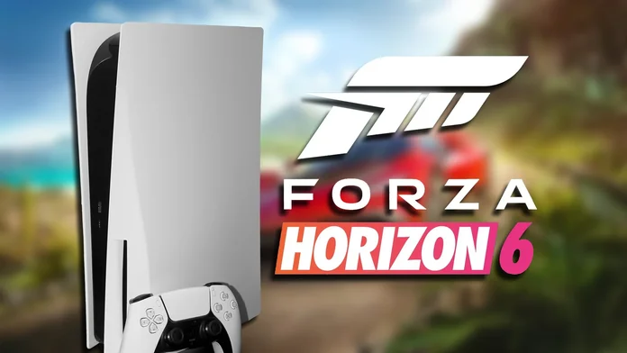 Forza Horizon 6 junto al logotipo de PlayStation 5