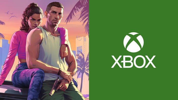 Logotipo de Xbox junto a GTA VI, en el anuncio de la exclusiva de transmisión en la nube