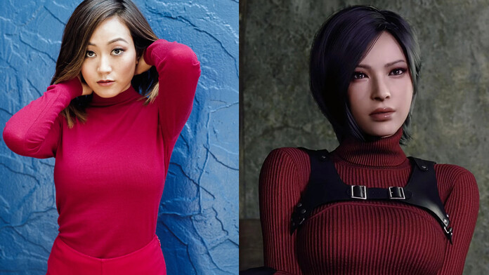 Karen Fukuhara junto al personaje de Ada Wong de Resident Evil, en el contexto del rumor sobre su posible fichaje