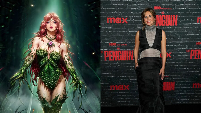 Poison Ivy junto a la noticia sobre la serie del personaje y Lauren LeFranc como productora