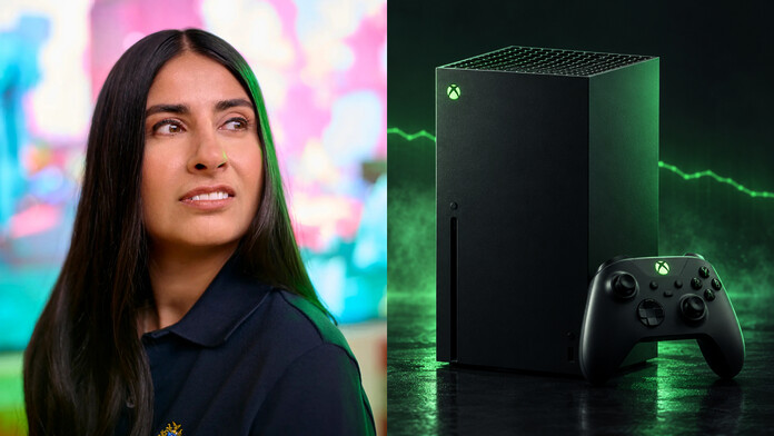 Gráfico de los resultados financieros de Xbox con la caída del 2% en ingresos y del 14% en hardware