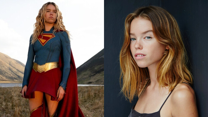 Milly Alcock caracterizada como Supergirl junto al anuncio del borrado de sus publicaciones en Instagram