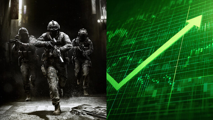 Gráfico del pico de 190,000 jugadores simultáneos de Call of Duty Modern Warfare 4 en Steam