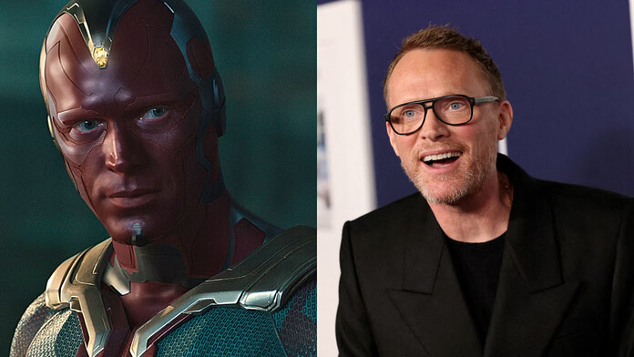 Paul Bettany y el guion de Infinity War que olvidó en un avión Paul Bettany caracterizado como Vision junto a la anécdota sobre el guion de Infinity War olvidado en un avión