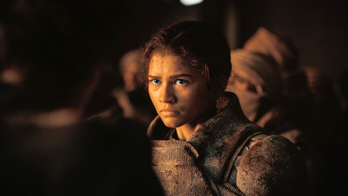 Zendaya caracterizada como Chani en Dune: Part III junto al anuncio de su campaña al Óscar como Mejor Actriz