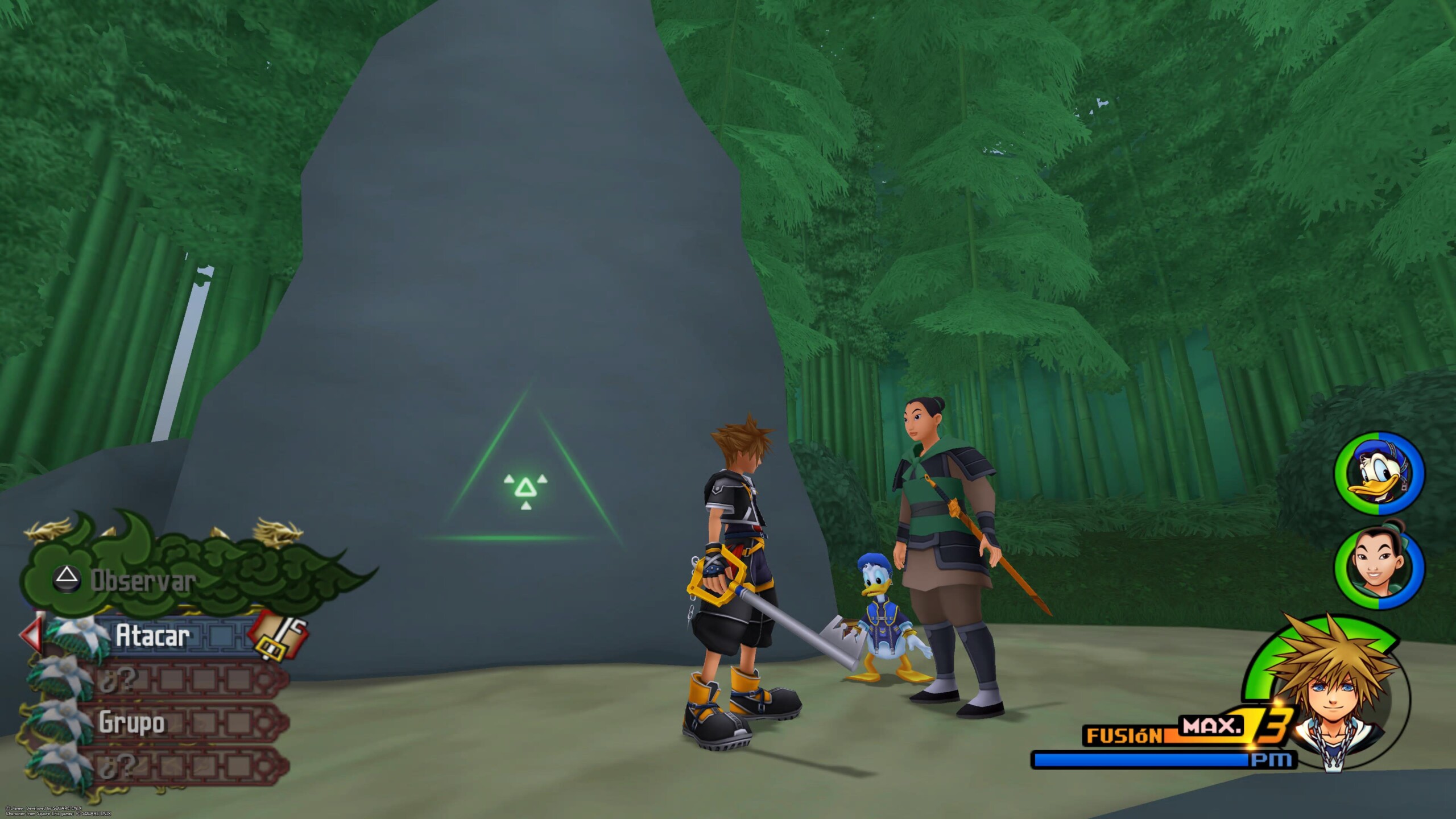 Sora explora uno de los mundos de Disney en Kingdom Hearts