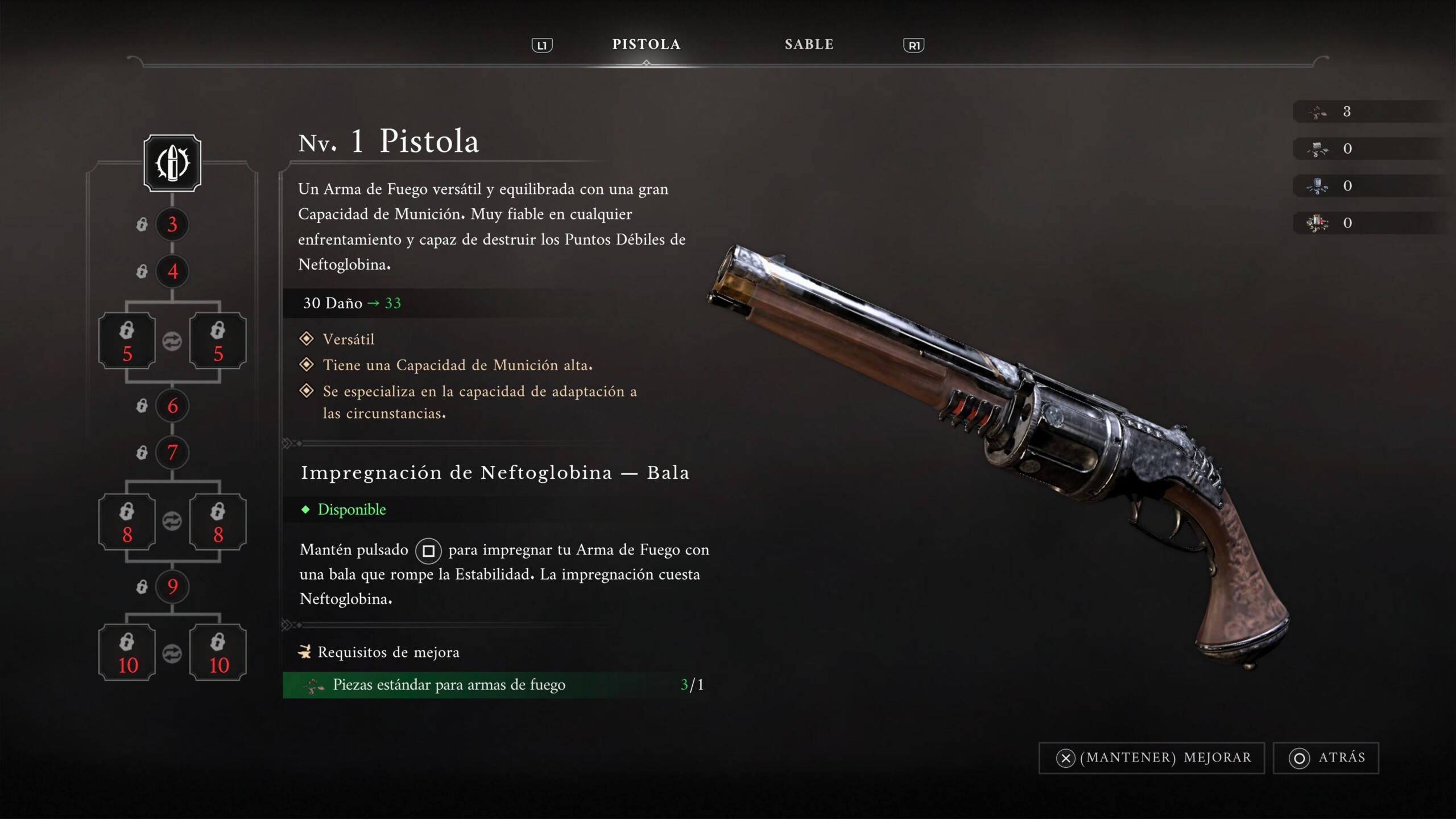 William Dowsett utiliza un arma de fuego contra una criatura en Valor Mortis